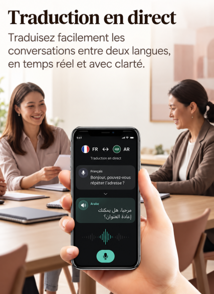 Traduction de conversations via l’application